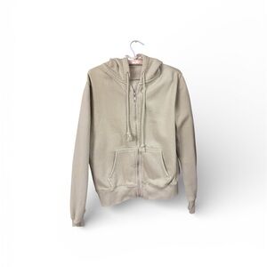 Brandy Melville Christy Light Sage Green Zip Up Hoodie | One Size Athleisure